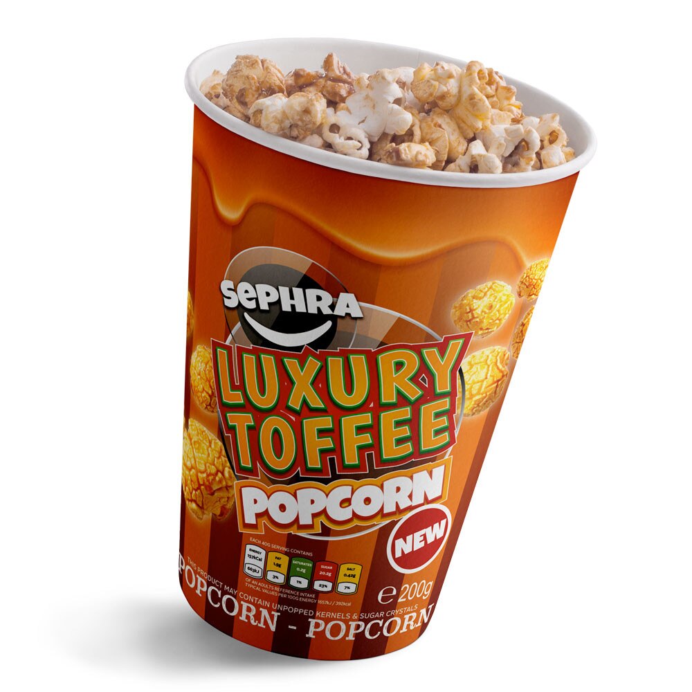 Retail Popcorn Case of 24 x 200g Toffee